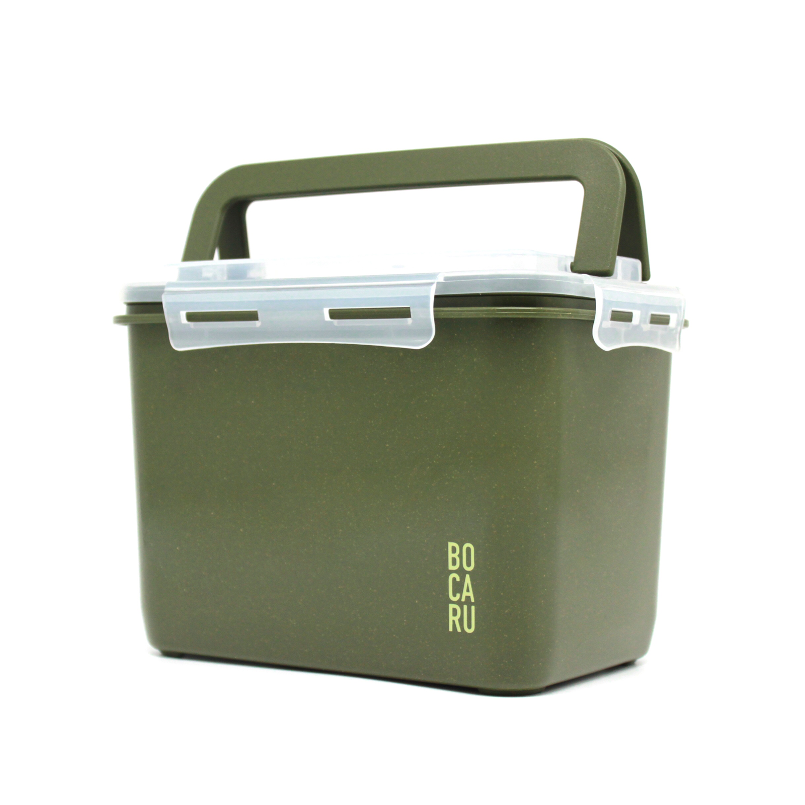 Lonchera Bento Box + Tuppers por separado. Cabe una comida completa en porciones óptimas Set de 14 piezas. Verde Militar