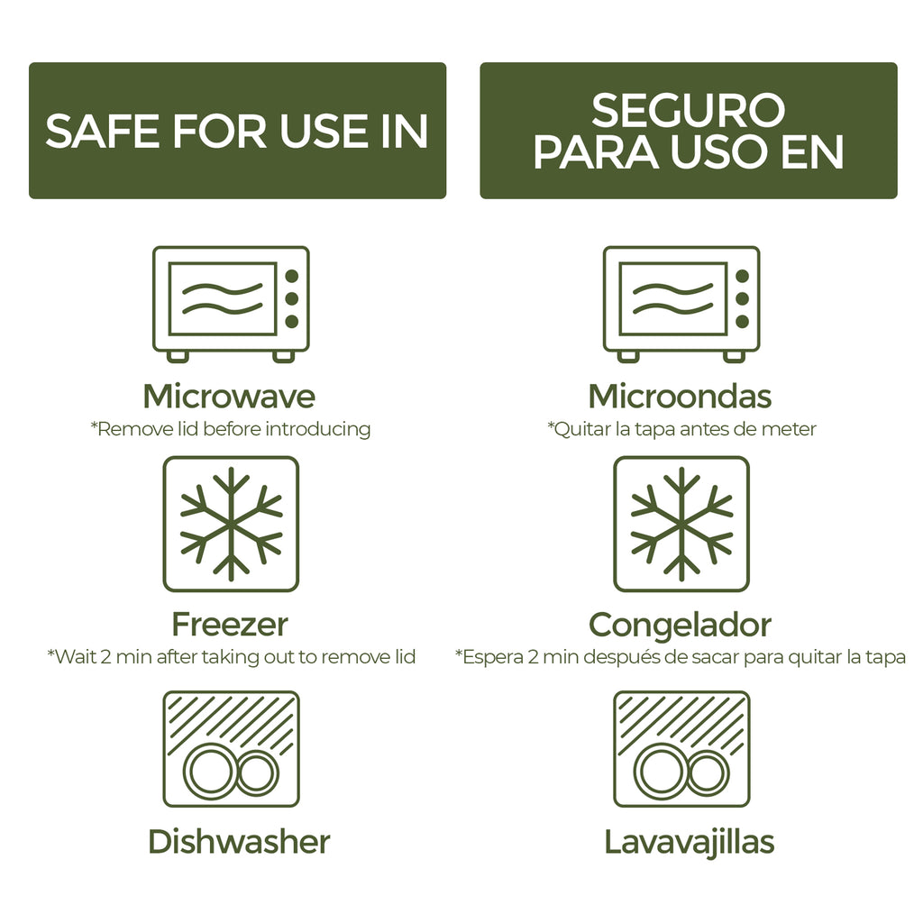 Set de 6 contenedores de 250ml c/u para guardar comida de bebe. Herméticos y libres de BPA. Multicolor